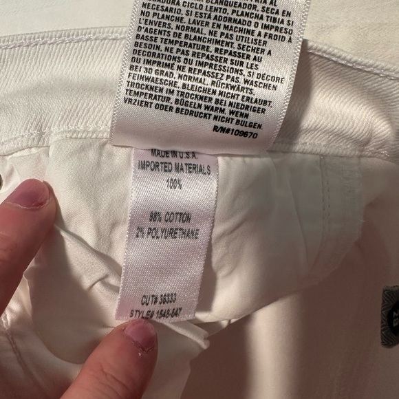 citizens of humanity fleetwood high rise flare white jeans - Picture 8 of 10